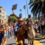 George Floyd protests: 10K march in San Francisco; Floyd's son visits site of father's death; New York City, Los Angeles continue curfew