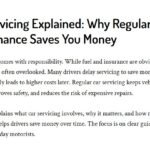 Car Servicing Explained: Why Regular Maintenance Saves You Money